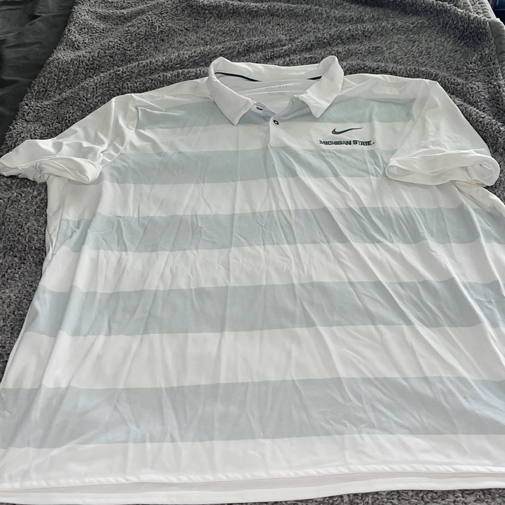 Mens nike polo Michigan state shirt